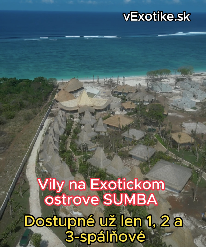 vily na exotickom ostrove v indonezii